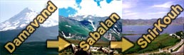 Damavand, Sabalan, ShirKouh tour